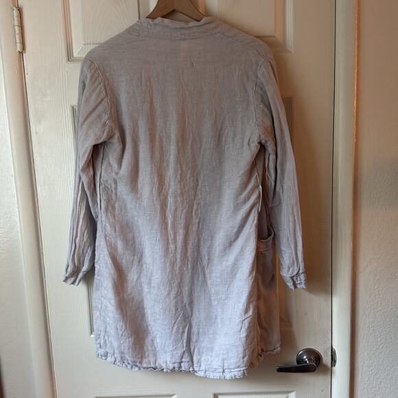 James Perse Women's Linen Robe Shirt Dress size 0 - Picture 6 of 6